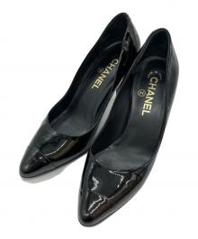 CHANEL（シャネル）の古着「エナメルハイヒールパンプス」｜ブラック