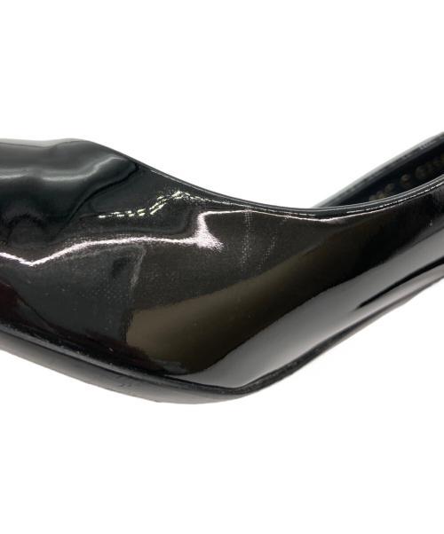 CHANEL（シャネル）CHANEL (シャネル) エナメルハイヒールパンプス ブラック サイズ:37Cの古着・服飾アイテム