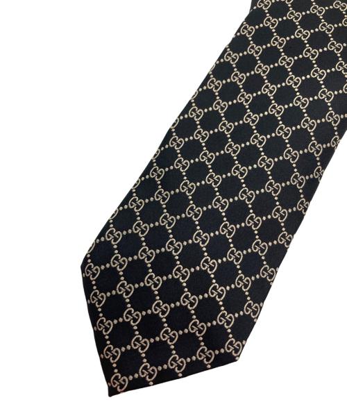 GUCCI（グッチ）GUCCI (グッチ) GG柄ネクタイ ブラック サイズ:‐の古着・服飾アイテム