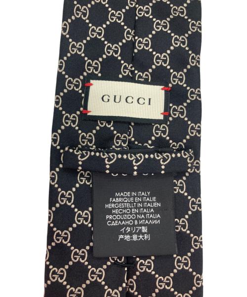 GUCCI（グッチ）GUCCI (グッチ) GG柄ネクタイ ブラック サイズ:‐の古着・服飾アイテム