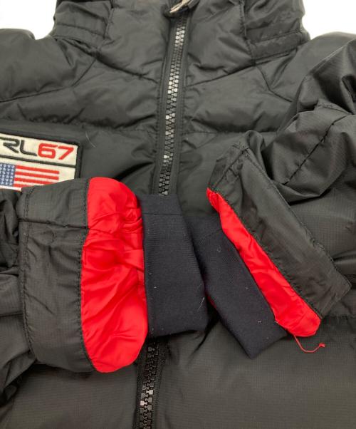 POLO RALPH LAUREN（ポロ・ラルフローレン）POLO RALPH LAUREN (ポロ・ラルフローレン) ビッグポニー刺繍ダウンジャケット ブラック サイズ:Lの古着・服飾アイテム