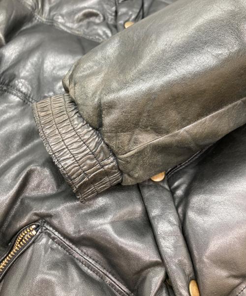 KANSAI（カンサイ）KANSAI (カンサイ) オールレザーダウンジャケット ブラック サイズ:不明の古着・服飾アイテム