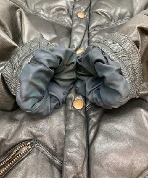 KANSAI（カンサイ）KANSAI (カンサイ) オールレザーダウンジャケット ブラック サイズ:不明の古着・服飾アイテム
