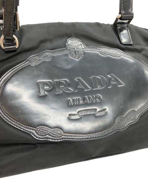 PRADA（プラダ）PRADA (プラダ) ナイロンボストンバッグ ブラックの古着・服飾アイテム