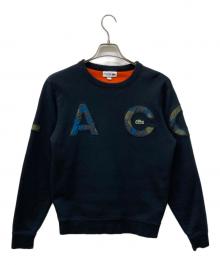 LACOSTE（ラコステ）の古着「ロゴワッペンスウェット」｜ブラック