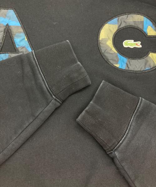 LACOSTE（ラコステ）LACOSTE (ラコステ) ロゴワッペンスウェット ブラック サイズ:Ｍの古着・服飾アイテム