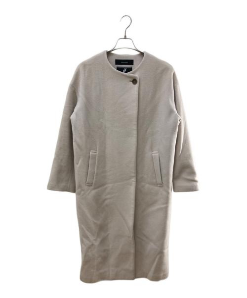 JOURNAL STANDARD（ジャーナルスタンダード）JOURNAL STANDARD (ジャーナルスタンダード) ノーカラーコート ベージュ サイズ:Sの古着・服飾アイテム