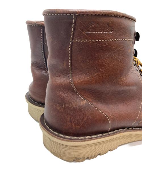 CLARKS（クラークス）CLARKS (クラークス) レザートレッキングブーツ ブラウン サイズ:7 1/2の古着・服飾アイテム