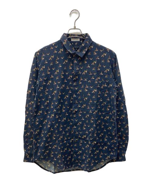 Engineered Garments（エンジニアドガーメンツ）Engineered Garments (エンジニアドガーメンツ) 総柄シャツ ネイビー サイズ:Ⅿの古着・服飾アイテム