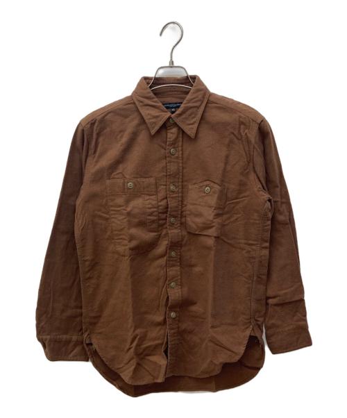 Engineered Garments（エンジニアドガーメンツ）Engineered Garments (エンジニアドガーメンツ) Work Shirt/シャモアクロスシャツ ブラウン サイズ:XSの古着・服飾アイテム