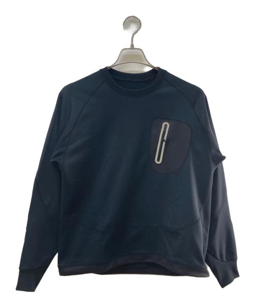 and wander（アンドワンダー）and wander (アンドワンダー) back nap raising pullover/スウェット ブラック サイズ:－の古着・服飾アイテム