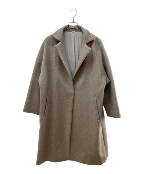 MUSE de Deuxieme Classe（ミューズ ドゥーズィエム クラス）MUSE de Deuxieme Classe (ミューズ ドゥーズィエム クラス) ウールロングコート ベージュ サイズ:FREEの古着・服飾アイテム