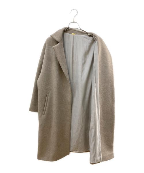 MUSE de Deuxieme Classe（ミューズ ドゥーズィエム クラス）MUSE de Deuxieme Classe (ミューズ ドゥーズィエム クラス) ウールロングコート ベージュ サイズ:FREEの古着・服飾アイテム