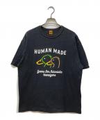 HUMAN MADEヒューマンメイド）の古着「プリントTシャツ」｜ブラック