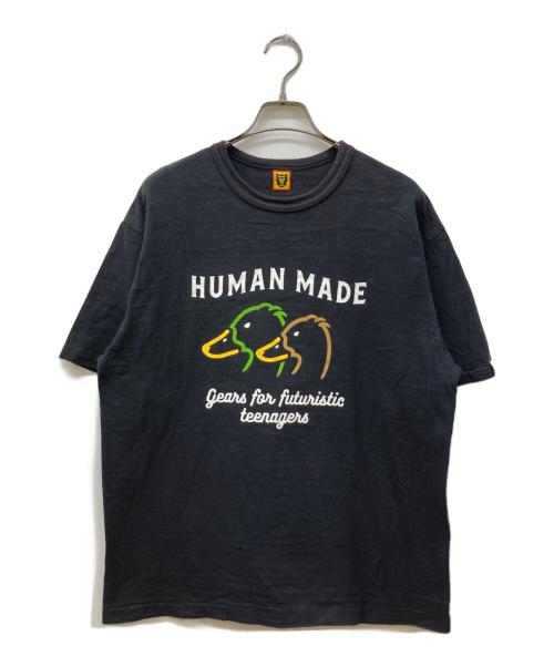 HUMAN MADE（ヒューマンメイド）HUMAN MADE (ヒューマンメイド) プリントTシャツ ブラック サイズ:XLの古着・服飾アイテム
