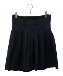 COMME des GARCONS HOMME PLUS（コムデギャルソンオムプリュス）の古着「ポリエステル縮絨ラップスカート」｜ブラック