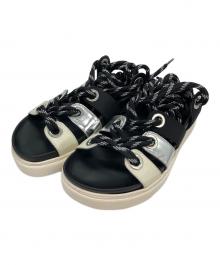 N°21（ヌメロヴェントゥーノ）の古着「ロープデザインサンダル」｜ブラック