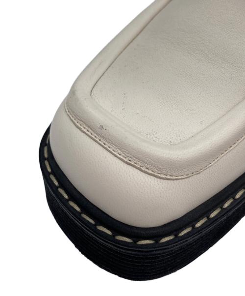 MARNI（マルニ）MARNI (マルニ) スクエアトゥレースアップシューズ アイボリー サイズ:36の古着・服飾アイテム