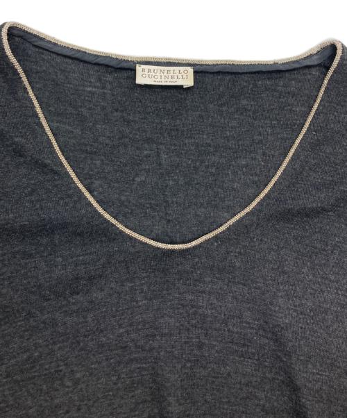 BRUNELLO CUCINELLI（ブルネロクチネリ）BRUNELLO CUCINELLI (ブルネロクチネリ) ニット グレー サイズ:Lの古着・服飾アイテム