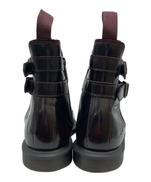 Dr.Martens（ドクターマーチン）Dr.Martens (ドクターマーチン) FLORA/バックルデザインブーツ バーガンディー サイズ:UK6の古着・服飾アイテム