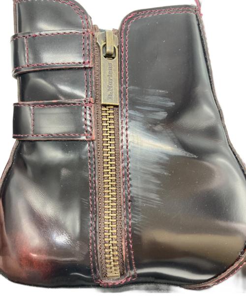 Dr.Martens（ドクターマーチン）Dr.Martens (ドクターマーチン) FLORA/バックルデザインブーツ バーガンディー サイズ:UK6の古着・服飾アイテム