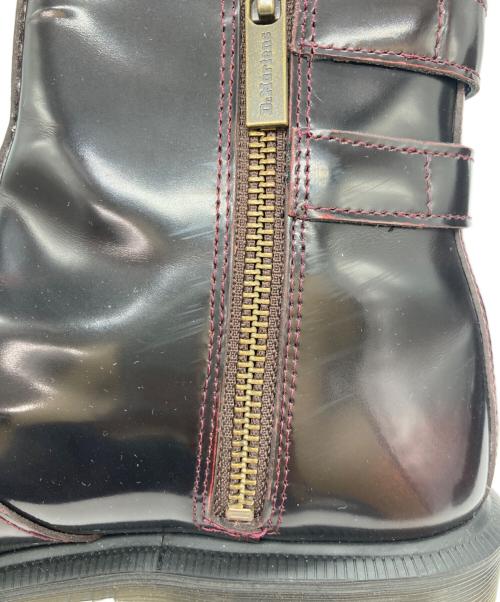 Dr.Martens（ドクターマーチン）Dr.Martens (ドクターマーチン) FLORA/バックルデザインブーツ バーガンディー サイズ:UK6の古着・服飾アイテム