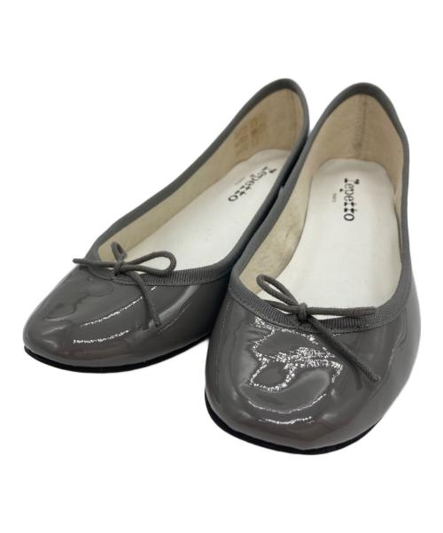 repetto（レペット）Repetto (レペット) CAMILLE/エナメルバレエシューズ グレー サイズ:38の古着・服飾アイテム