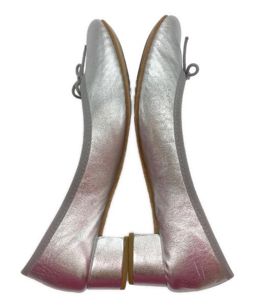 repetto（レペット）repetto (レペット) CAMILLE/メタリックバレエシューズ シルバー サイズ:38の古着・服飾アイテム