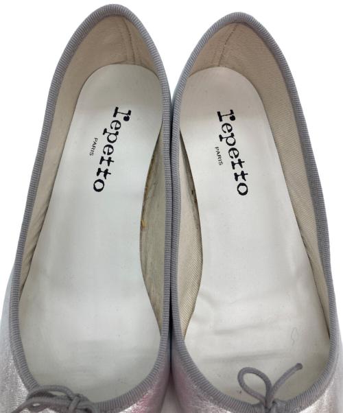 repetto（レペット）repetto (レペット) CAMILLE/メタリックバレエシューズ シルバー サイズ:38の古着・服飾アイテム