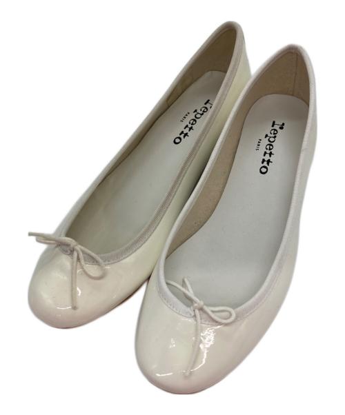 repetto（レペット）repetto (レペット) CAMILLE/エナメルバレエシューズ Blanc(アイボリー) サイズ:38の古着・服飾アイテム
