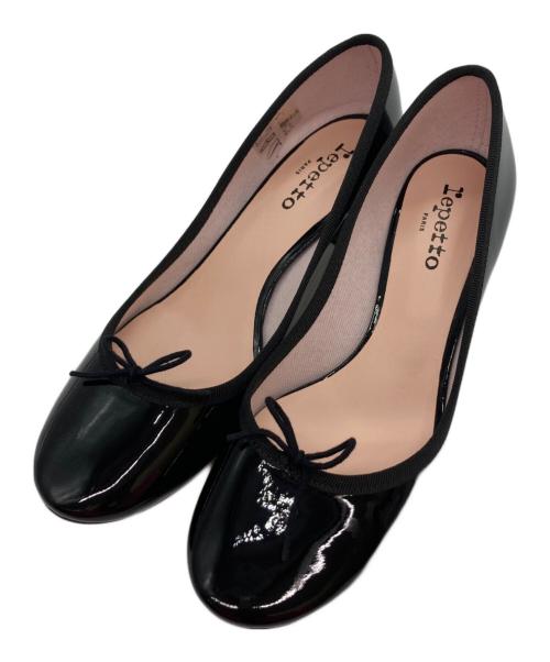repetto（レペット）Repetto (レペット) farah ballerina/エナメルバレエシューズ ブラック サイズ:38の古着・服飾アイテム
