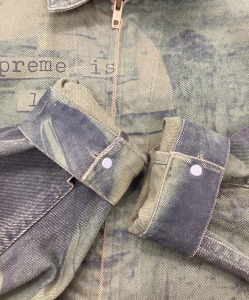SUPREME（シュプリーム）Supreme (シュプリーム) Supreme is love denim work jacket/デニムジャケット グリーン サイズ:Mの古着・服飾アイテム