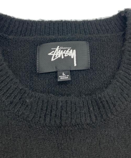 stussy（ステューシー）stussy (ステューシー) Gothic Sweater/クルーネックニット ブラック サイズ:Lの古着・服飾アイテム