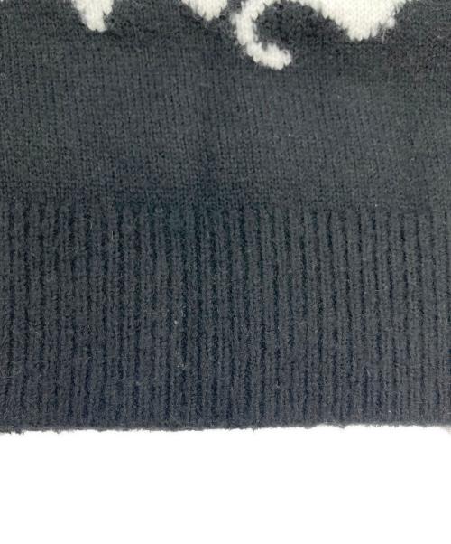 stussy（ステューシー）stussy (ステューシー) Gothic Sweater/クルーネックニット ブラック サイズ:Lの古着・服飾アイテム