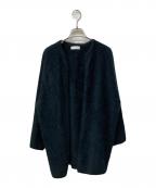 TOMORROW LANDトゥモローランド）の古着「フラッフィーヤーン コクーンカーディガン」｜ブラック