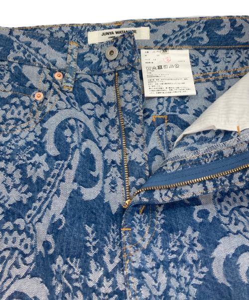 JUNYA WATANABE COMME des GARCONS（(ジュンヤワタナベ コムデギャルソン）JUNYA WATANABE COMME des GARCONS ((ジュンヤワタナベ コムデギャルソン) ジャガードデニムパンツ ブルー サイズ:XSの古着・服飾アイテム