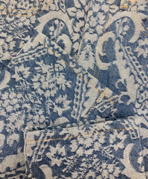 JUNYA WATANABE COMME des GARCONS（(ジュンヤワタナベ コムデギャルソン）JUNYA WATANABE COMME des GARCONS ((ジュンヤワタナベ コムデギャルソン) ジャガードデニムパンツ ブルー サイズ:XSの古着・服飾アイテム