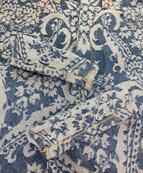 JUNYA WATANABE COMME des GARCONS（(ジュンヤワタナベ コムデギャルソン）JUNYA WATANABE COMME des GARCONS ((ジュンヤワタナベ コムデギャルソン) ジャガードデニムパンツ ブルー サイズ:XSの古着・服飾アイテム