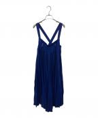JUNYA WATANABE COMME des GARCONS(ジュンヤワタナベ コムデギャルソン）の古着「プリーツジャンパースカート」｜ブルー