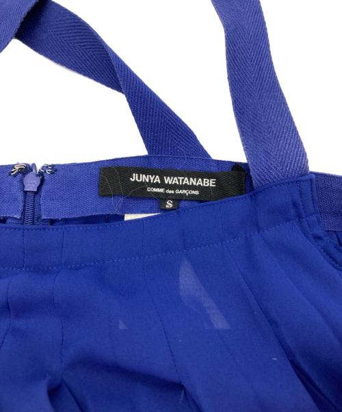JUNYA WATANABE COMME des GARCONS（(ジュンヤワタナベ コムデギャルソン）JUNYA WATANABE COMME des GARCONS ((ジュンヤワタナベ コムデギャルソン) プリーツジャンパースカート ブルー サイズ:Sの古着・服飾アイテム