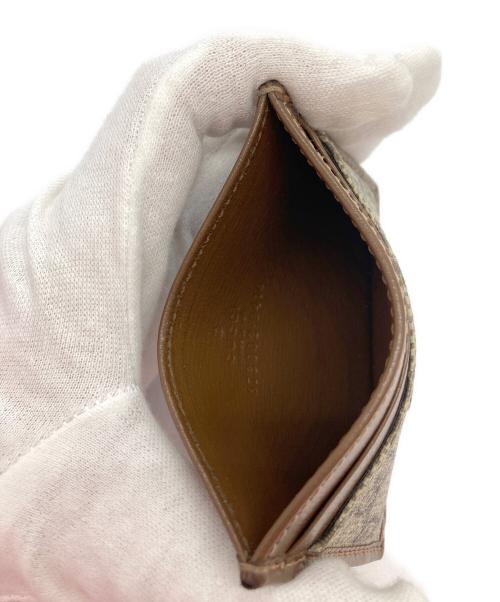 GUCCI（グッチ）GUCCI (グッチ) GGスプリーム/カードケース ブラウンの古着・服飾アイテム