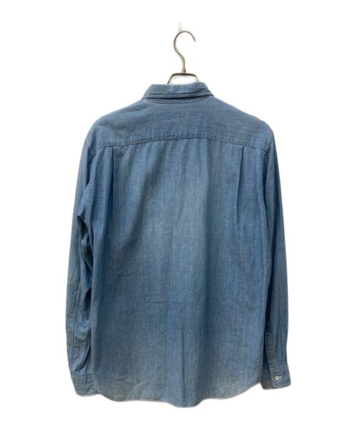 COMME des GARCONS HOMME PLUS（コムデギャルソンオムプリュス）COMME des GARCONS HOMME PLUS (コムデギャルソンオムプリュス) シャンブレーシャツ ブルー サイズ:Ⅿの古着・服飾アイテム