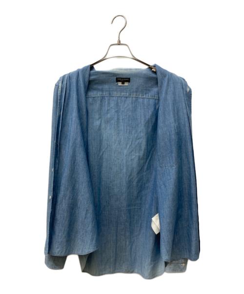 COMME des GARCONS HOMME PLUS（コムデギャルソンオムプリュス）COMME des GARCONS HOMME PLUS (コムデギャルソンオムプリュス) シャンブレーシャツ ブルー サイズ:Ⅿの古着・服飾アイテム