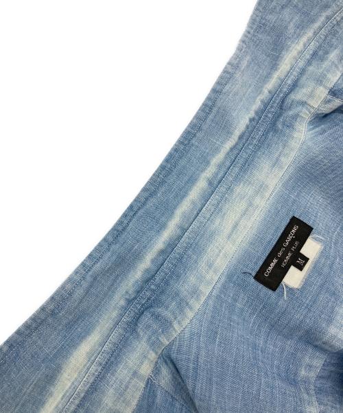 COMME des GARCONS HOMME PLUS（コムデギャルソンオムプリュス）COMME des GARCONS HOMME PLUS (コムデギャルソンオムプリュス) シャンブレーシャツ ブルー サイズ:Ⅿの古着・服飾アイテム