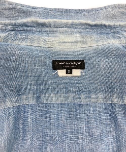 COMME des GARCONS HOMME PLUS（コムデギャルソンオムプリュス）COMME des GARCONS HOMME PLUS (コムデギャルソンオムプリュス) シャンブレーシャツ ブルー サイズ:Ⅿの古着・服飾アイテム