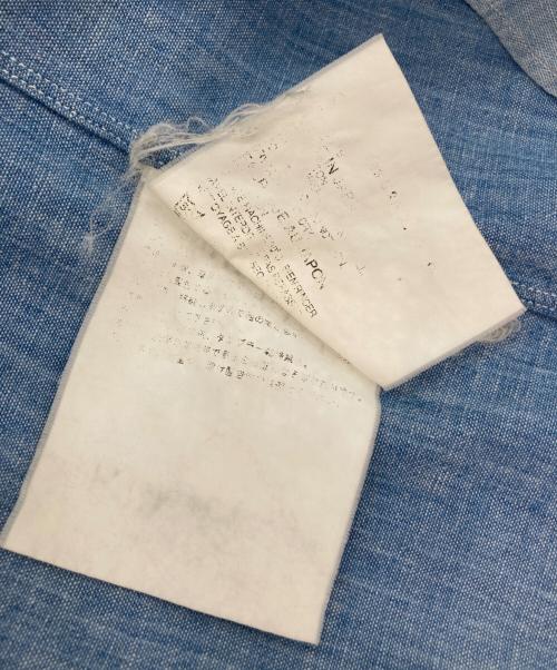 COMME des GARCONS HOMME PLUS（コムデギャルソンオムプリュス）COMME des GARCONS HOMME PLUS (コムデギャルソンオムプリュス) シャンブレーシャツ ブルー サイズ:Ⅿの古着・服飾アイテム