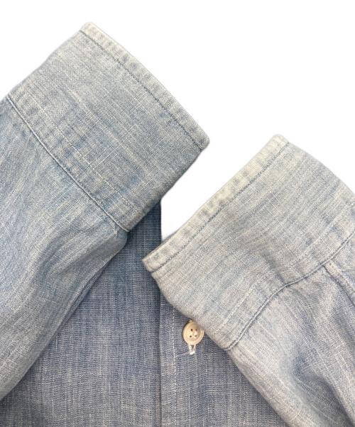 COMME des GARCONS HOMME PLUS（コムデギャルソンオムプリュス）COMME des GARCONS HOMME PLUS (コムデギャルソンオムプリュス) シャンブレーシャツ ブルー サイズ:Ⅿの古着・服飾アイテム