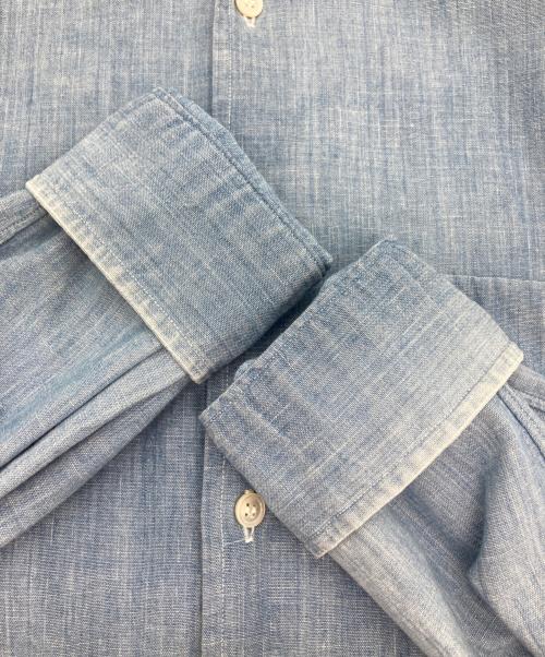 COMME des GARCONS HOMME PLUS（コムデギャルソンオムプリュス）COMME des GARCONS HOMME PLUS (コムデギャルソンオムプリュス) シャンブレーシャツ ブルー サイズ:Ⅿの古着・服飾アイテム