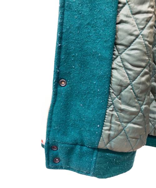 STARTER（スターター）STARTER (スターター) レザー切替スタジャン グリーン サイズ:Mの古着・服飾アイテム