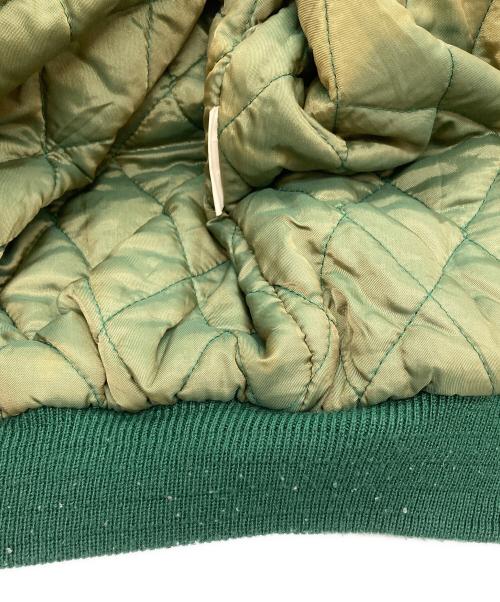 STARTER（スターター）STARTER (スターター) レザー切替スタジャン グリーン サイズ:Mの古着・服飾アイテム